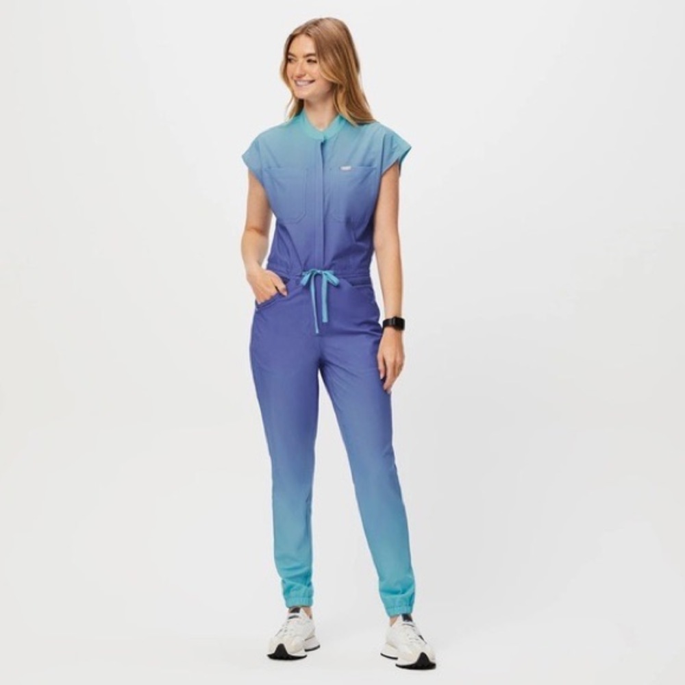 NEW Sold Out Ombre Figs Rafaela Cargo Jumpsuit M